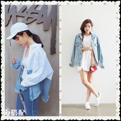 蓝+白=小清新,春夏简单显气质穿搭